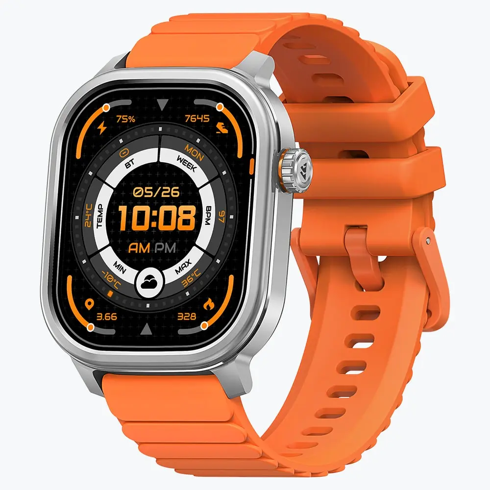 kospet-magic-pluse-smartwatch-silver-with-orange-silicone-strap-1-min